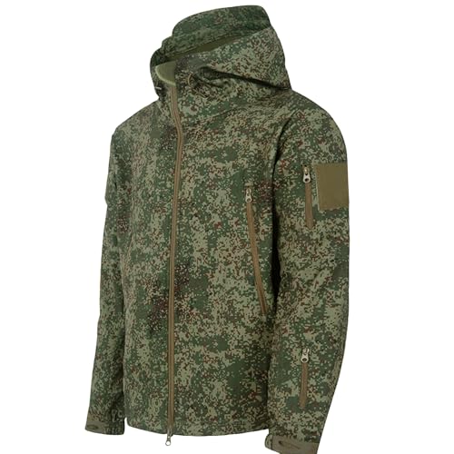 Generisch Bundeswehr Jacke Camouflage Tactical Flecktarn Militär Taktische Hunt Paintball Field Combat Jagd Wetterfeste Thermo Wander Warm Combat Jacke XL