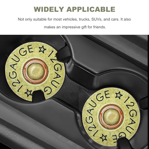 Portavasos para carro Sun Walker set 2 PCS cuero dorado miniatura 6