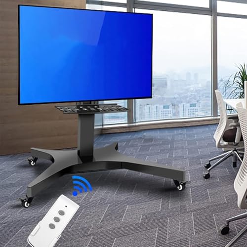 Soporte de Piso Eléctrico para TV con Ruedas y Elevación miniatura 3