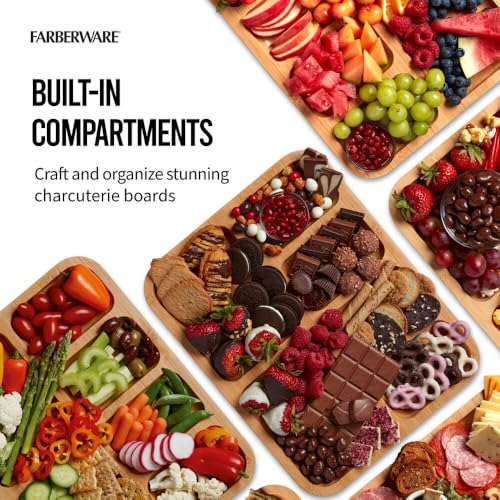 Farberware Build-A-Board 11 x 14 Inch Bamboo Cutting Board with Lid - image 5