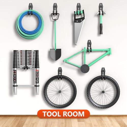 Garage-Hooks-Heavy-Duty8-Pack-47x26-in-J-Hook-SmallThicken-Bold-Wall-Mount-Garage-Storage-Hook-for-Organizing-ToolsLaddersBikesHoseBulk-Items