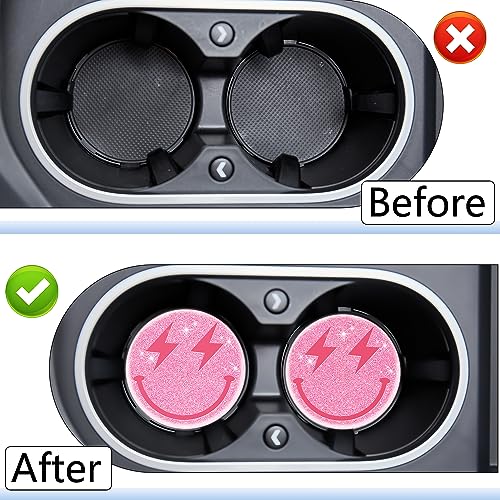Jupswan Portavasos para Auto Acrílico 2 Piezas miniatura 4