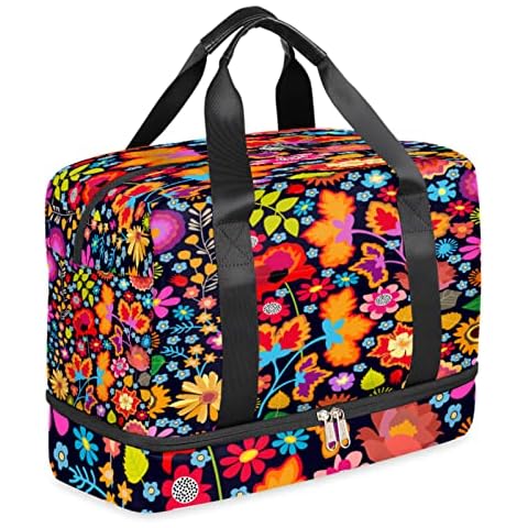 Sport Duffel Bag with Shoe Compartment Cover