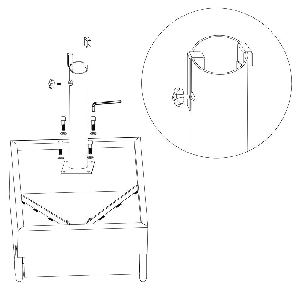 Best Choice Products 81Pound Heavy Duty Square Concrete Rolling