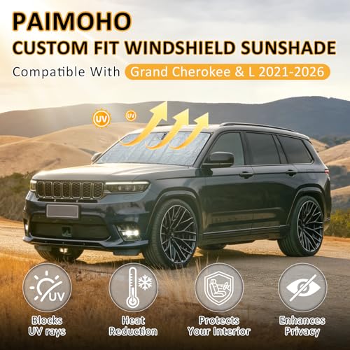 Image of Windshield Shade for Jeep Grand Cherokee 2021-2026 Grand Cherokee L