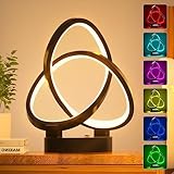 💟7 Farben mit 10 Einstellungen: Die Nachttischlampe verfügt über 7 Lichtfarben mit10 Einstellungen: warmweiß (3 Helligkeitsstufen: 20% - 60% - 100 - Rot - Grün - Blau - Fluoreszierendes Grün - Himmelblau - Lila - Alle RGB-Farben wechseln sich ab. Unterschiedliche Farben erfüllen unterschiedliche Lebensbedürfnisse und schaffen unterschiedliche Atmosphären für Sie