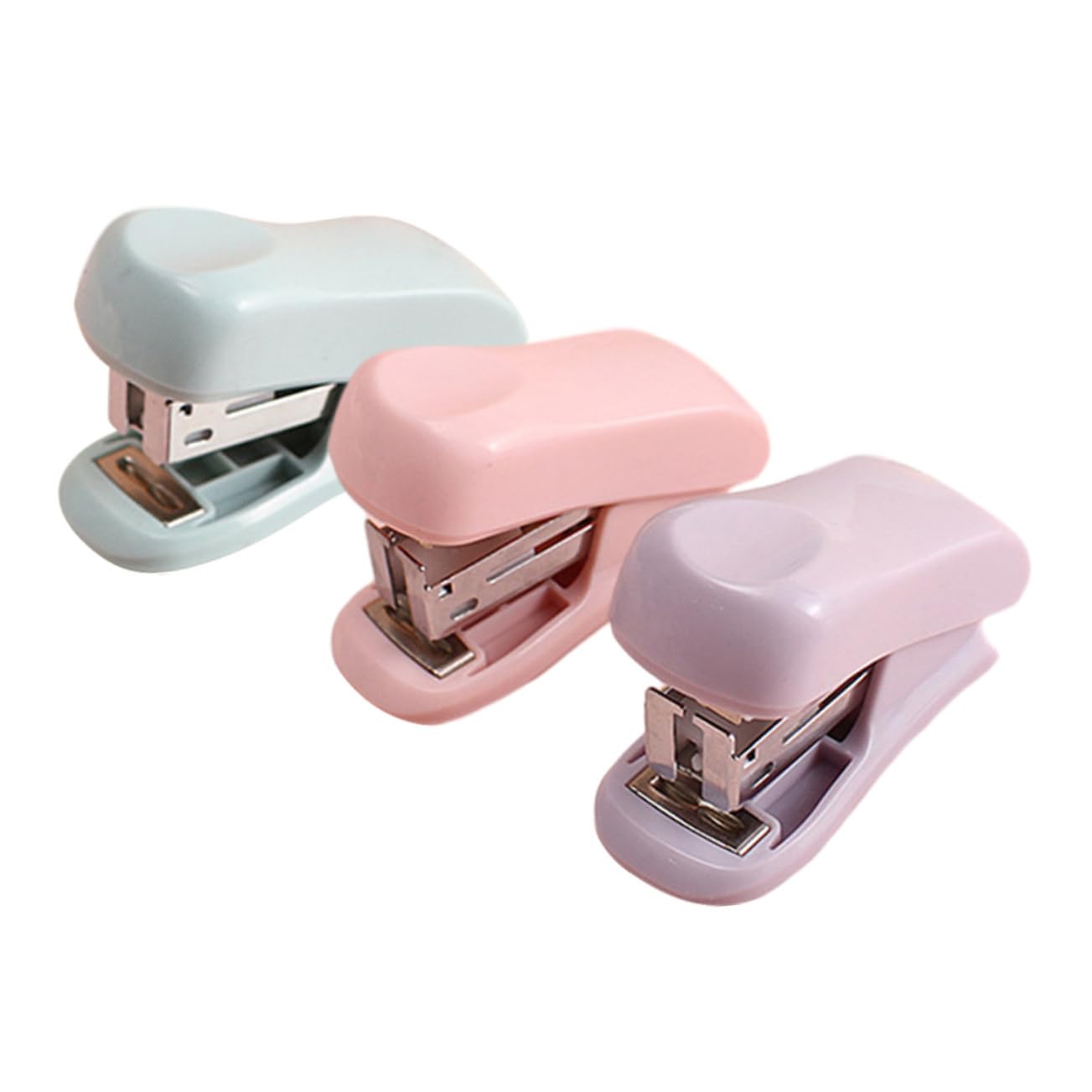 DOITOOL 5 Set Mini Stapler Maneggevolper Ufficio Kit Graffettatura Pratica Per Stationery E Decorazione Desktop 3 Pezzi * 5