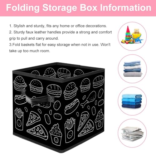 Boîte de rangement pliable pour ranger les jouets qui traînent - 4