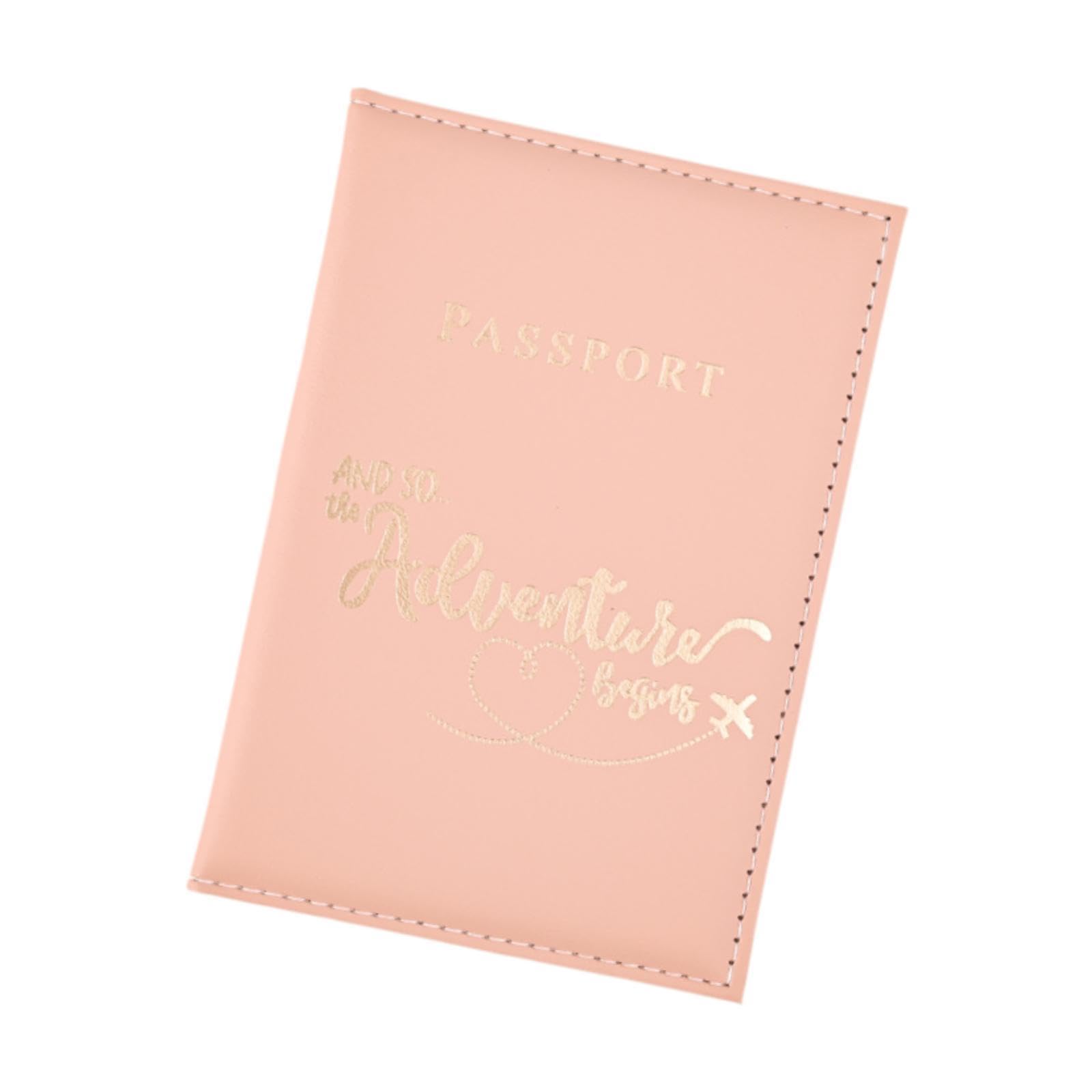 PU Passport Purse Protection Passports ID Card Case Woman Man Passport Cover Pink-image-37