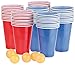 Produktbild infactory Bierpong: Trinkspiel-Set Bier Pong mit 60 Bechern (je 450 ml) und 5 Bällen (Bierpong Set)