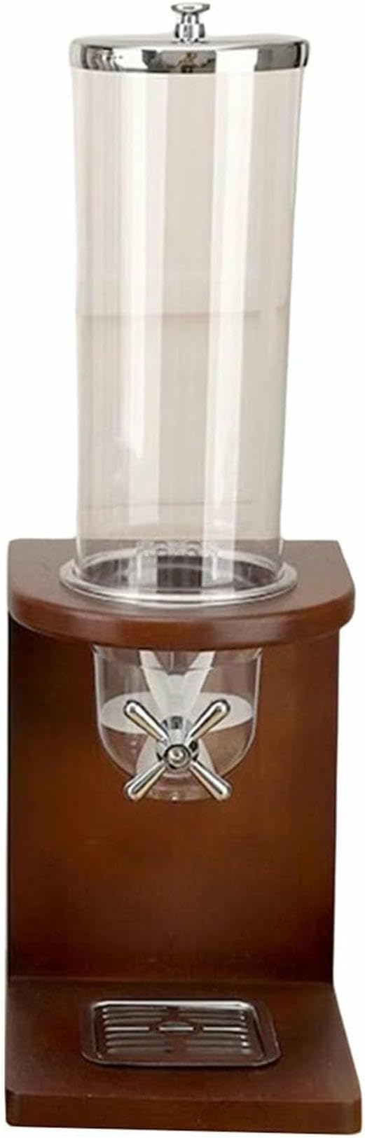 Distributeur de céréales contre l'humidité, boîte hermétique transparente avec socle bois
