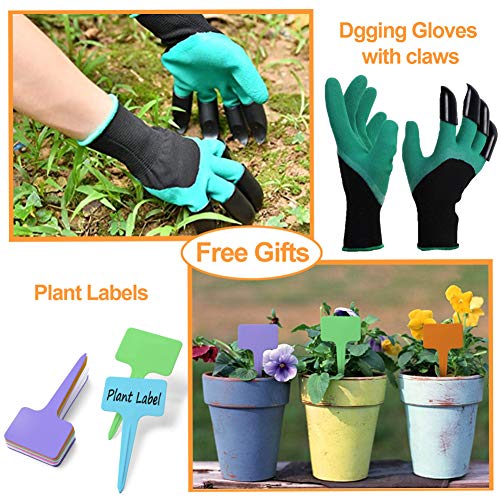 Grow Bags 7 Gallon, Two Windows, 3 Pack Breathable Potato Grow Bags with Handles and Flap, Thickened Fabric, Heavy Duty Plant Grow Bags for Tomatoes, Onions, Carrots and Vegetables, Garden Planter Pot - Thumbnail 5