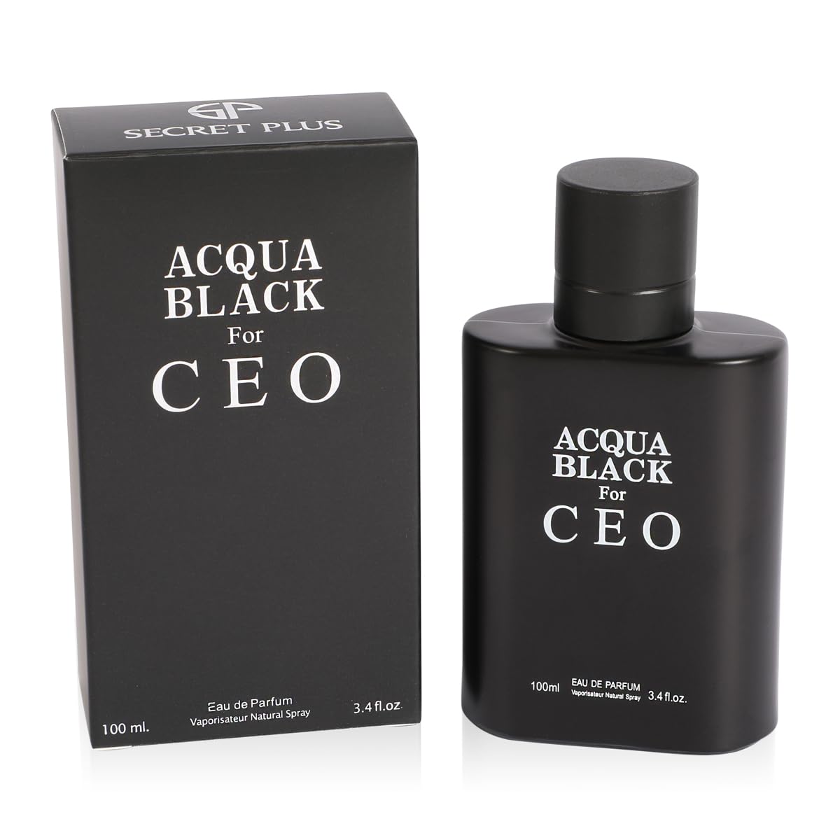 Acqua Black For Ceo Spray Cologne - Eau De Parfum for Men - 3.4 fl.oz
