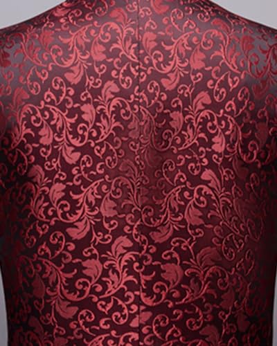 Blazer for Men Casual Slim fit Paisley Sport Coat Jacket Regular Tuxedo Floral for Wedding Party Prom4