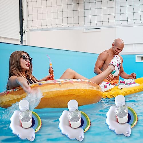 6 Pezzi Portabevande Gonfiabile per Piscina