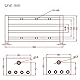 Zeberoxyz 200mm Länge Effektive Reise Dual Optische Achse Manueller Schiebetisch Linear Rail Guide Kugelschraube SFU1605 mit Handrad für Nicht-Standard-Automatisierung,CNC-Ausrüstung Transformation
