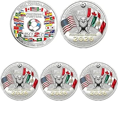 Moneda Conmemorativa de la Copa Mundial de Fútbol 2026, Recuerdo Coleccionable con Banderas Multinacionales Bañado en Plata, para Aficionados de la Copa Mundial (A3Pcs) | Ya disponible en tu tienda friki favorita! En mundofriki.es! Moneda Conmemorativa de la Copa Mundial de Fútbol 2026, Recuerdo Coleccionable con Banderas Multinacionales Bañado en Plata, para Aficionados de la Copa Mundial (A3Pcs) | Ya disponible en tu tienda friki favorita! En mundofriki.es!