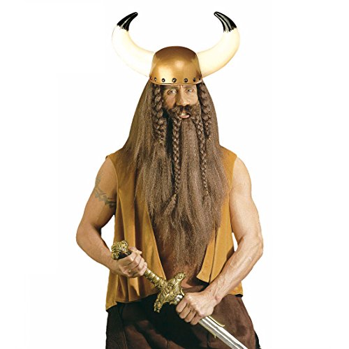 Amakando Wikingerhelm Barbaren Helm Wikinger Hörnerhelm Wilder Germanenhelm Krieger Kopfbedeckung Seeräuber Kopfschmuck Amakando Wikingerhelm Barbaren Helm Wikinger Hörnerhelm Wilder Germanenhelm Krieger Kopfbedeckung Seeräuber Kopfschmuck