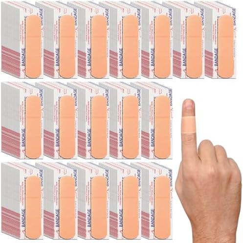 1500 Pcs Adhesive Bandages Bulk 3/4" x 3" Waterproof Adhesive Breathable Bandages for Sensitive Skin School Nurses Businesses Travel First Aid Kits Homeless Care Supplies Donations