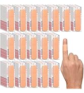 1500 Pcs Adhesive Bandages Bulk 3/4" x 3" Waterproof Adhesive Breathable Bandages for Sensitive S...