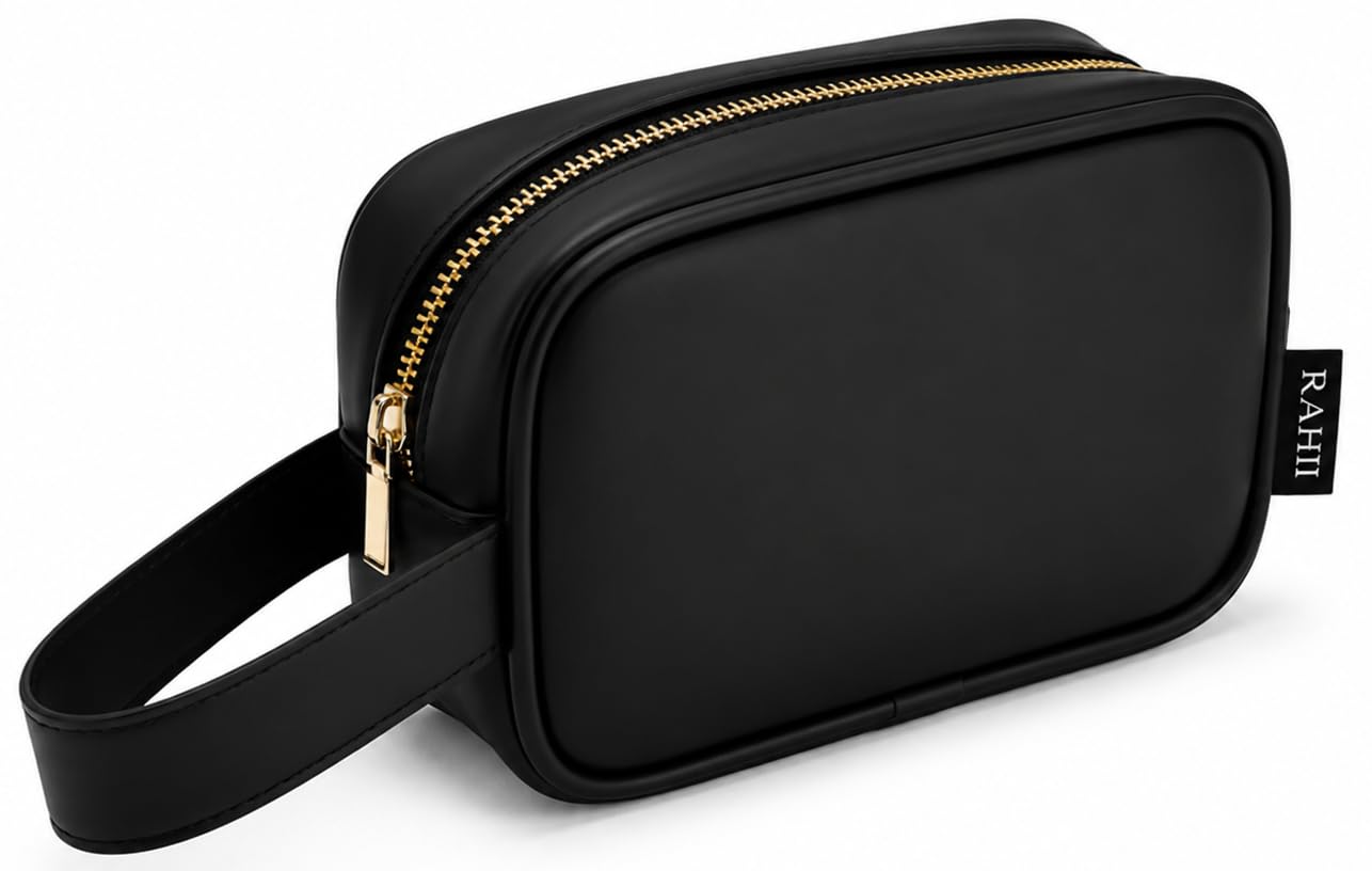RAAHII Premium Toiletry Bag for Men & Women | Waterproof Travel Toiletry Organizer Pouch | Shaving Grooming Kit Cosmetic Makeup Storage Bag with Handle & Metal Zipper-picture-24