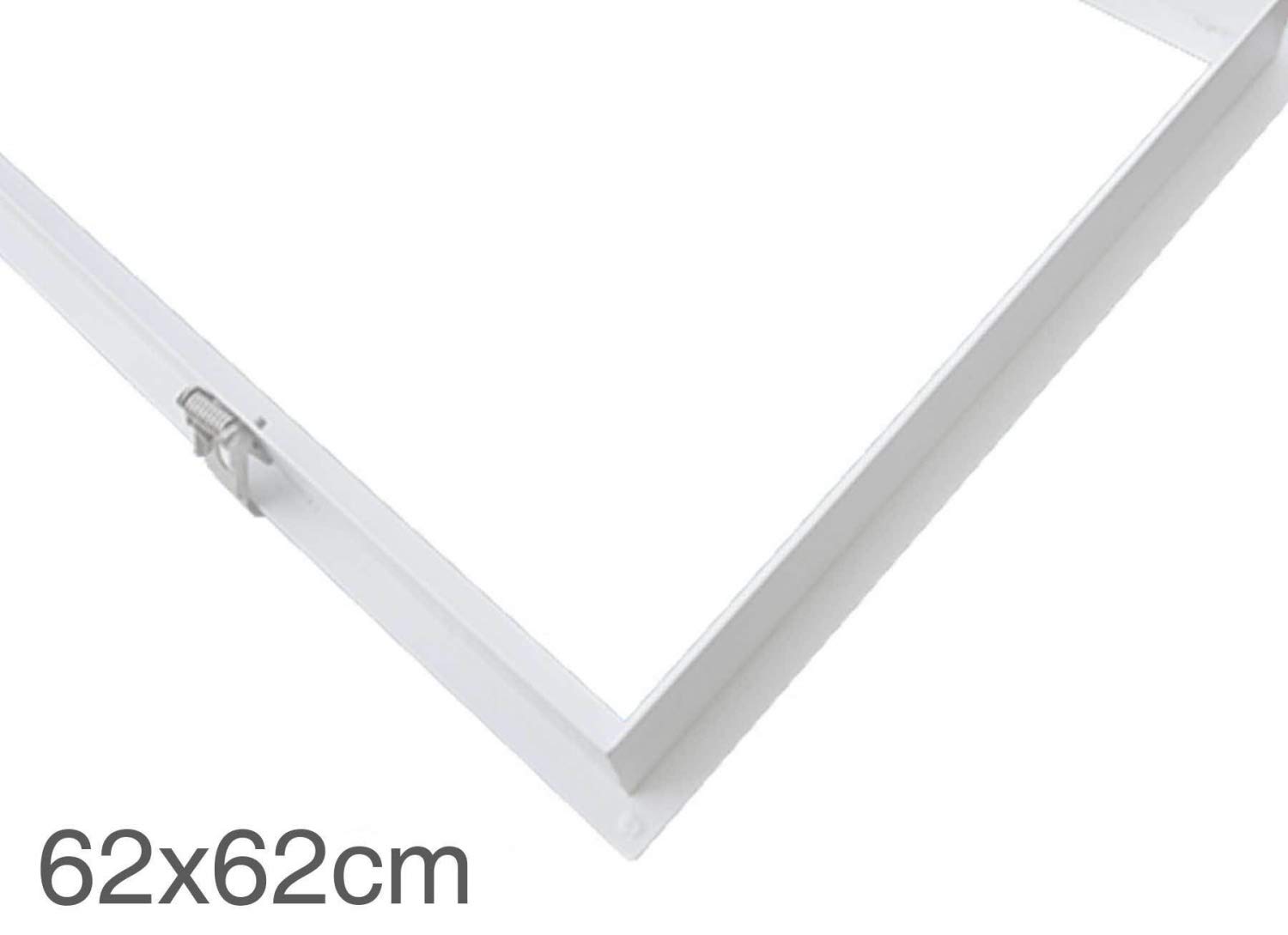 LongLife LED Panel Einbaurahmen 62x62cm weiß Deckeneinbau Montagerahmen für Rigipskartondecke