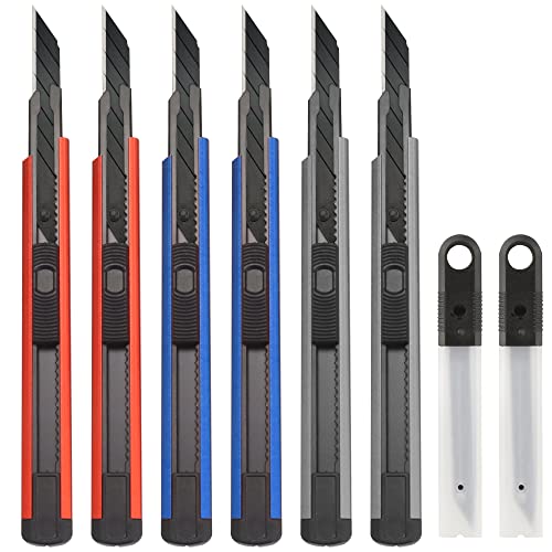 URASISTO 6 Pack Utility knife Retractable with 30 Degree Snap Off...