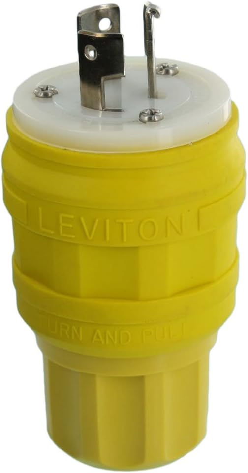 Leviton 26W08G 20 Amp, 250 Volt/ 10 Amp, 600 Volt, Industrial Grade
