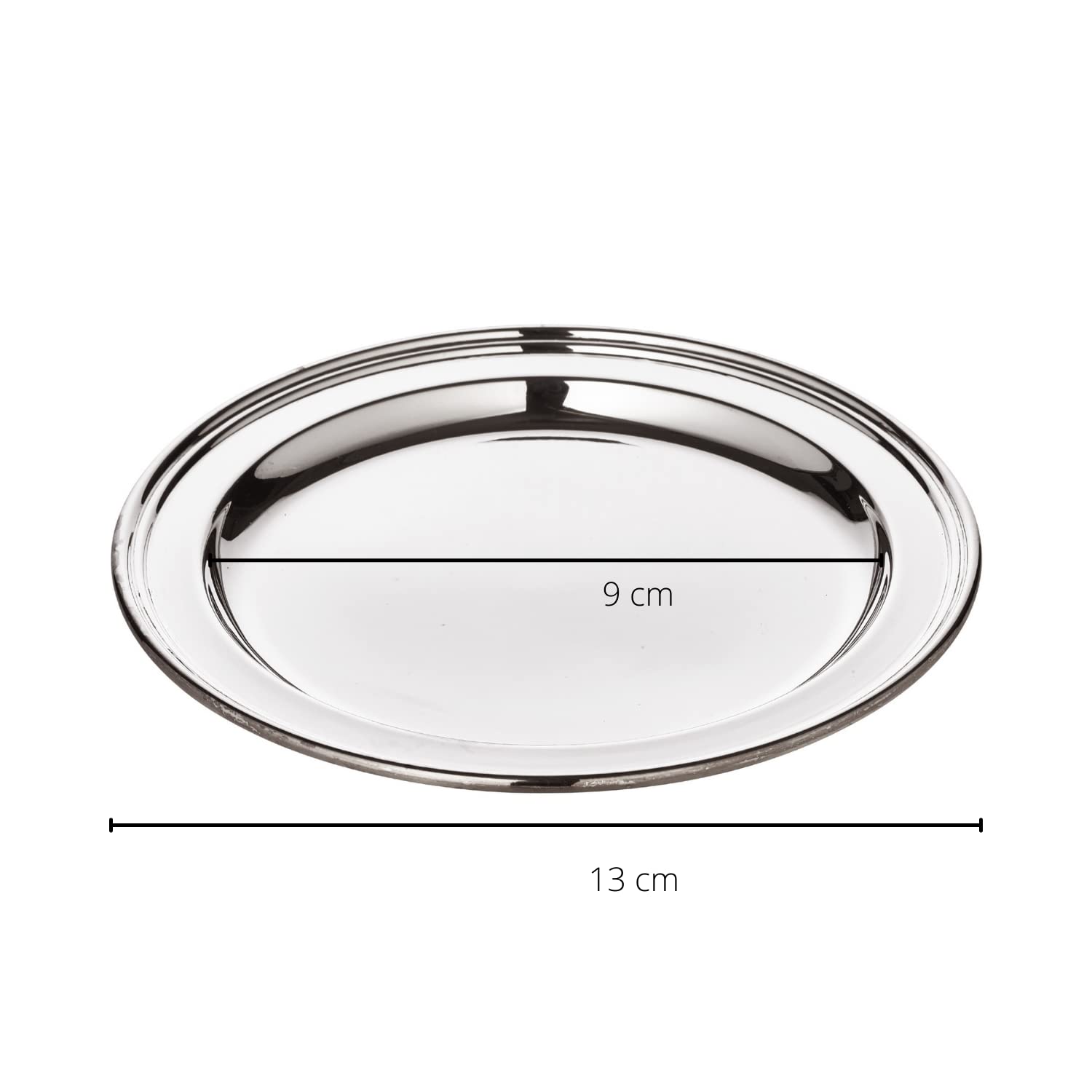 Edzard Sottobicchiere Faden, argento placcato (ø 13 cm, 2 pezzi)