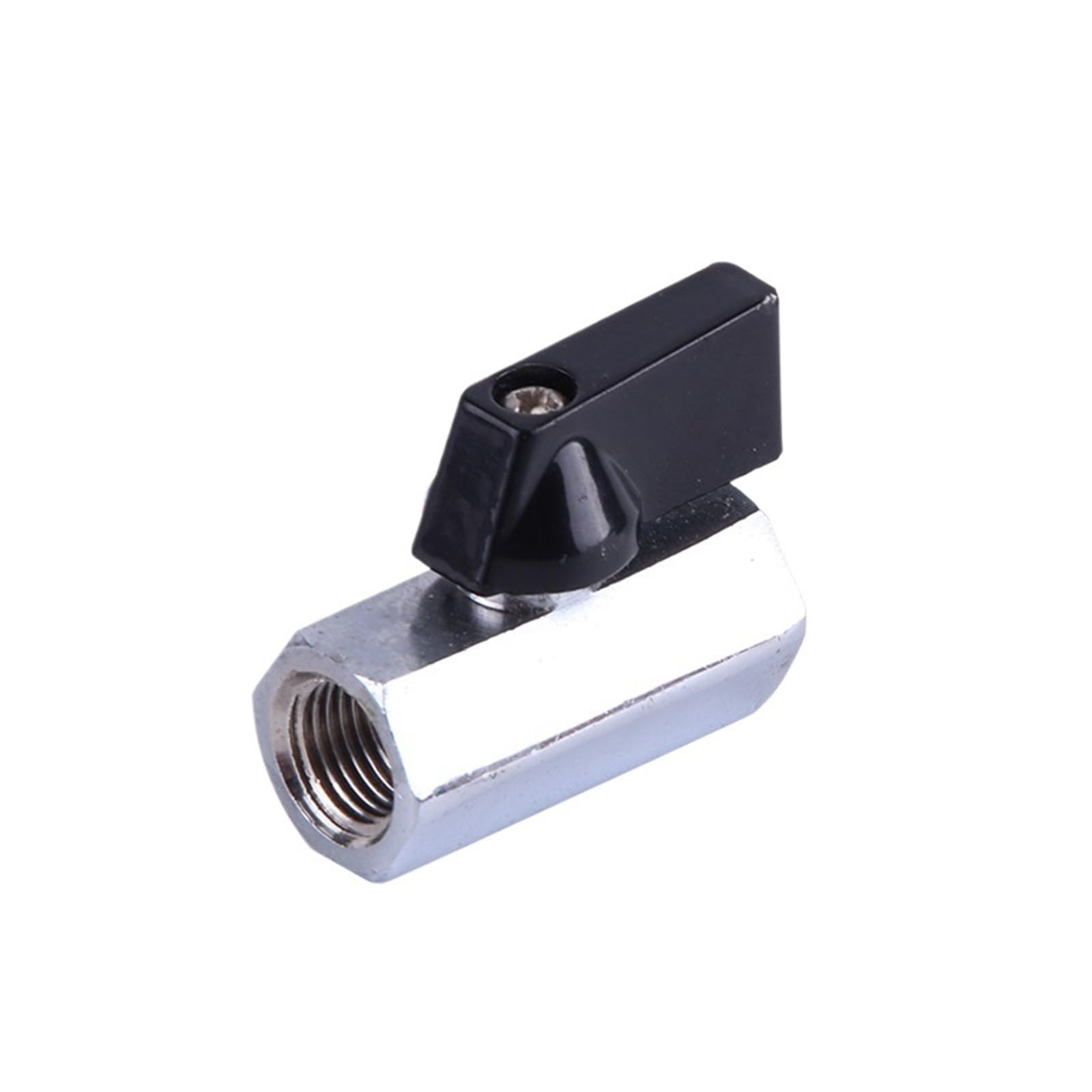 Mini niklowany mosiężny zawór kulowy z gwintem męskim do żeńskim, 1/2", 3/8", 1/4" i 1/8" BSPT, do sprężarki powietrza ze stali nierdzewnej (3/4", stal nierdzewna M-M)