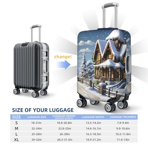 Housse de bagage anti-rayures lavable protection épaisse pour valise de taille L