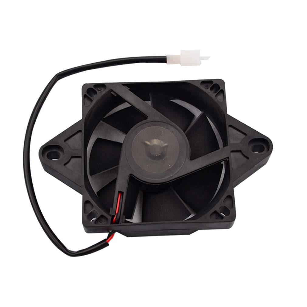GOOFIT12V DC Square Radiator Cooling Fan Replacement For Motorcycles