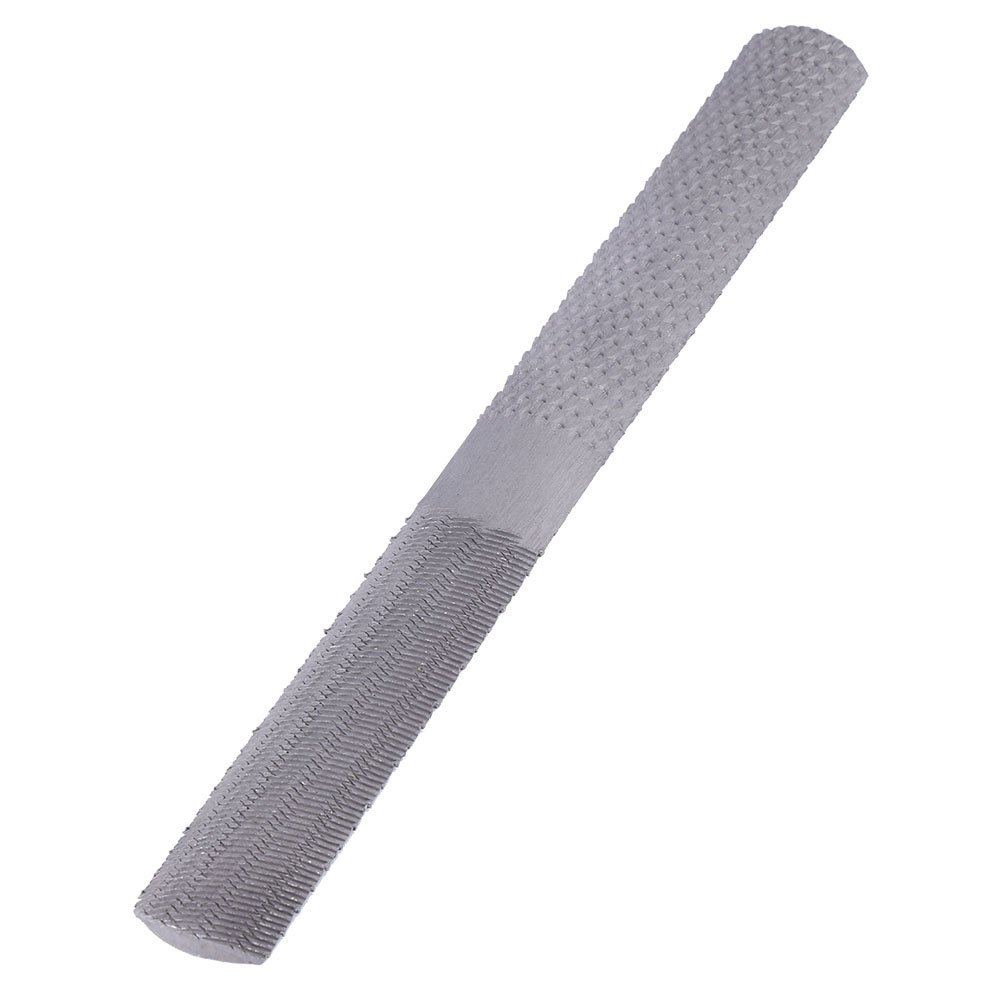 Akozon As Picture Shown Wood Rasp File, 4 In 1 Steel Flat Rasp File 8 Inch/200Mm Semi-Circular Carpentry Woodworking Wood Hand Tool Carving Rasp Coarse Tool