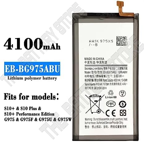 Image of Original EB-BG975ABU Battery for Samsung Galaxy S10 Plus G975F G975U G975W G9750 Battery with 6 Month Warranty*** (Y00000197)