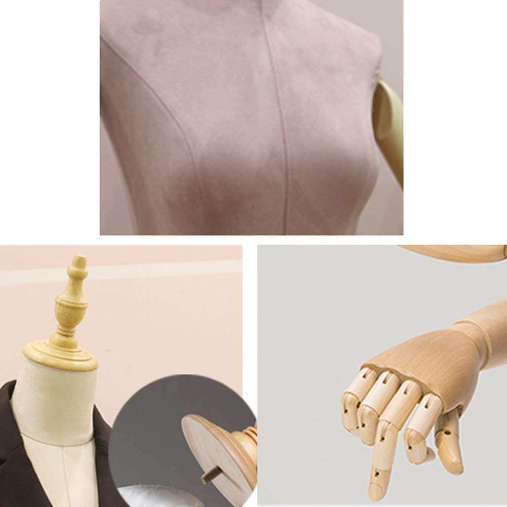 JSF Schaufensterpuppe Torso Weiblich – Vintage-Standpuppe Für Studenten & Profis, Cremefarben