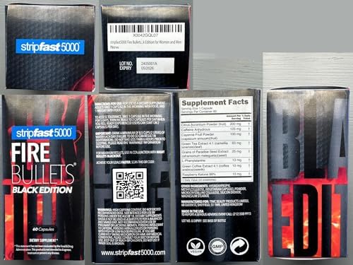 stripfast5000 Fire Bullets Black Edition Max Strength for Women and Men 3 51KYC8ZfLDL. AC