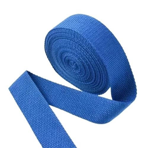 Cinta de algodón azul marino de 50mm y 10 metros para reparar mochilas