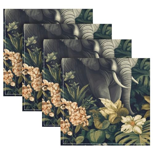 Set de 6 servilletas de tela cuadradas 50.8x50.8 cm miniatura 5