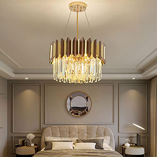 Lustre en cristal de luxe à 2 niveaux pour salon élégant - 5