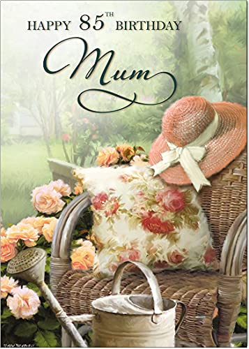 Mum 85th Lazy Day Birthday Card - Medium Sized Card (A5 Size -148mm x 210mm) with Envelope