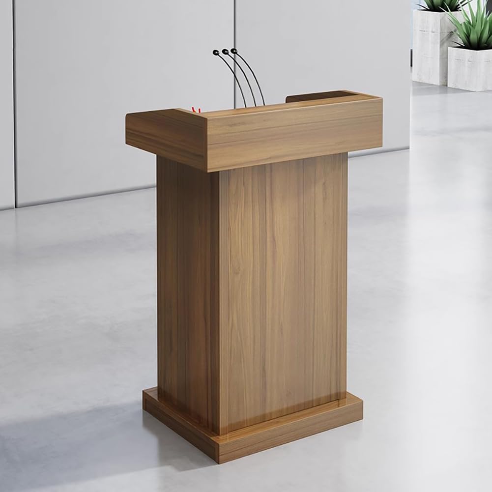 Générique Pupitre en Bois léger à Deux Niveaux, réglable, sur Pied, pour églises, salles de Classe et salles de réunion, Support de présentation Professionnel pour orateu