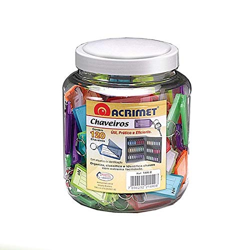 Pote com 60 Chaveiros Organizadores de Chave