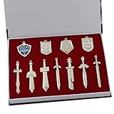 The Legend of Zelda Metal Shield & Sword Weapons Necklace Set of 11