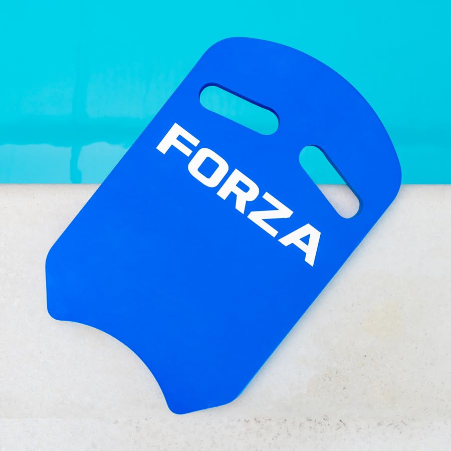 FORZA Swimming Kickboards – Durable EVA Foam Training Aids for All Ages & Skill Levels – Multiple Sizes & Packs (Size 5 (Blue), Pack of 12)