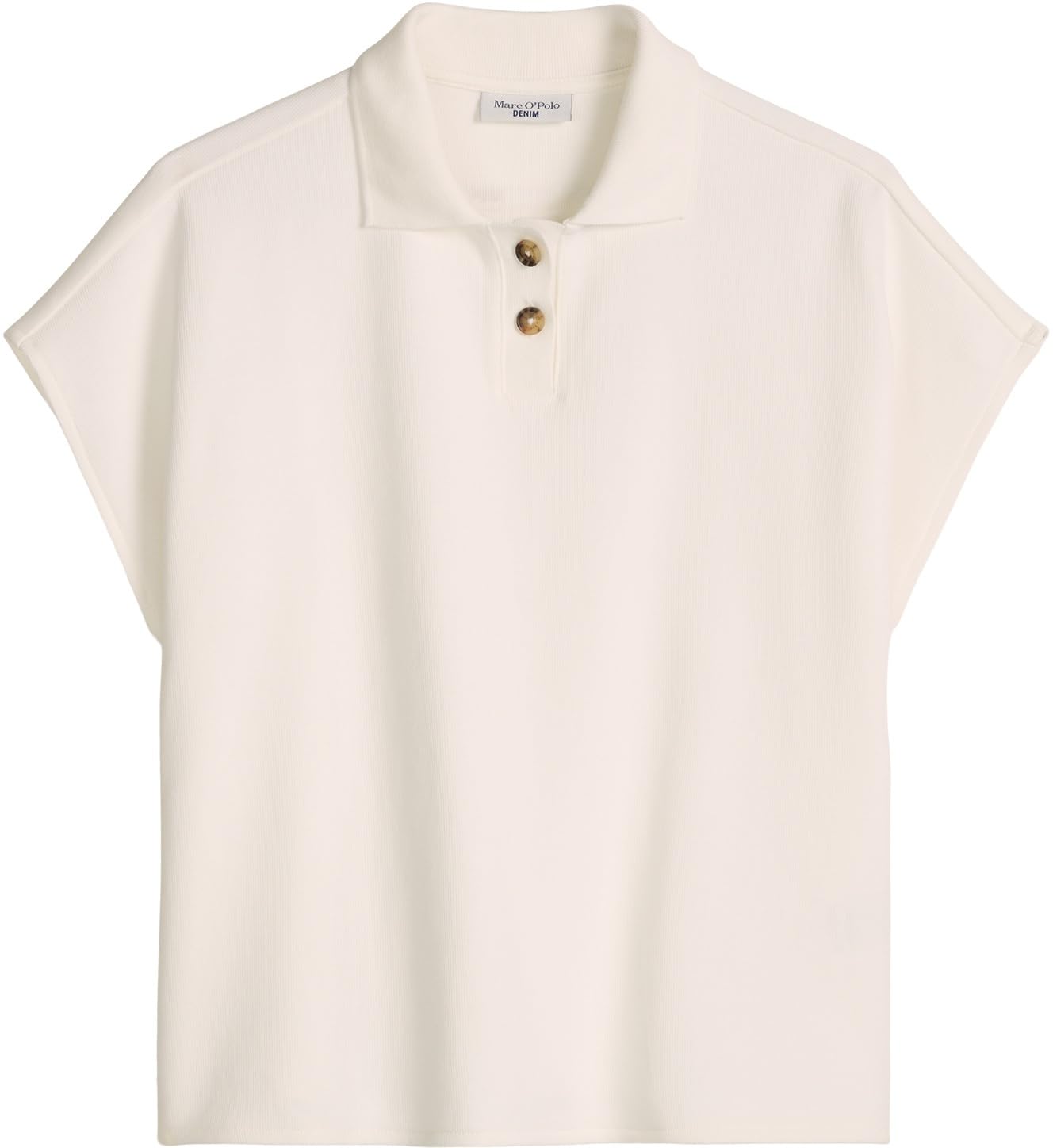 Marc O'Polo Denim Ärmelloses Poloshirt Wide aus Organic Cotton