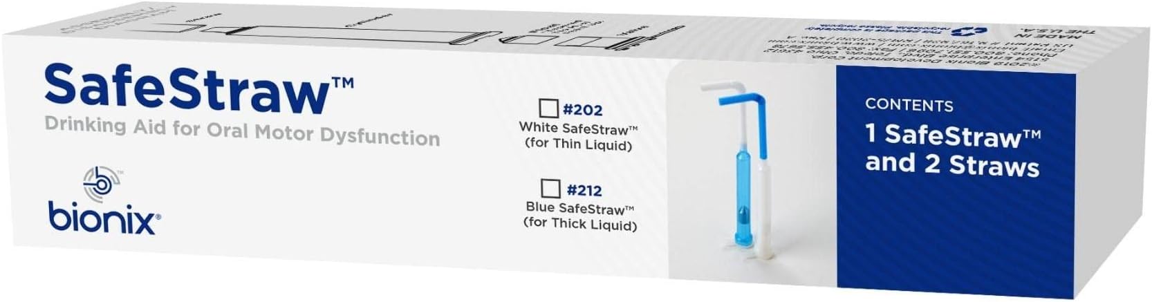 SafeStraw Drinking Aid for Dysphagia - Nectar-Thickened Fluids
