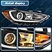 TTUN AUTO Compatible with 2017-2018 Hyundai Elantra Headlight Without Parking Lamp Halogen & Projector Type 92101-F3010,92102-F3010(Driver & Passenger Side)
