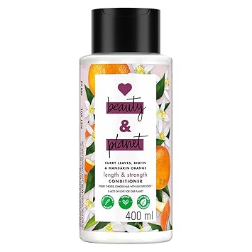 Love Beauty & Planet Curry Leaves|| Biotin & Mandarin Paraben Free conditioner for long & strong hair|| 400ml - image, photos