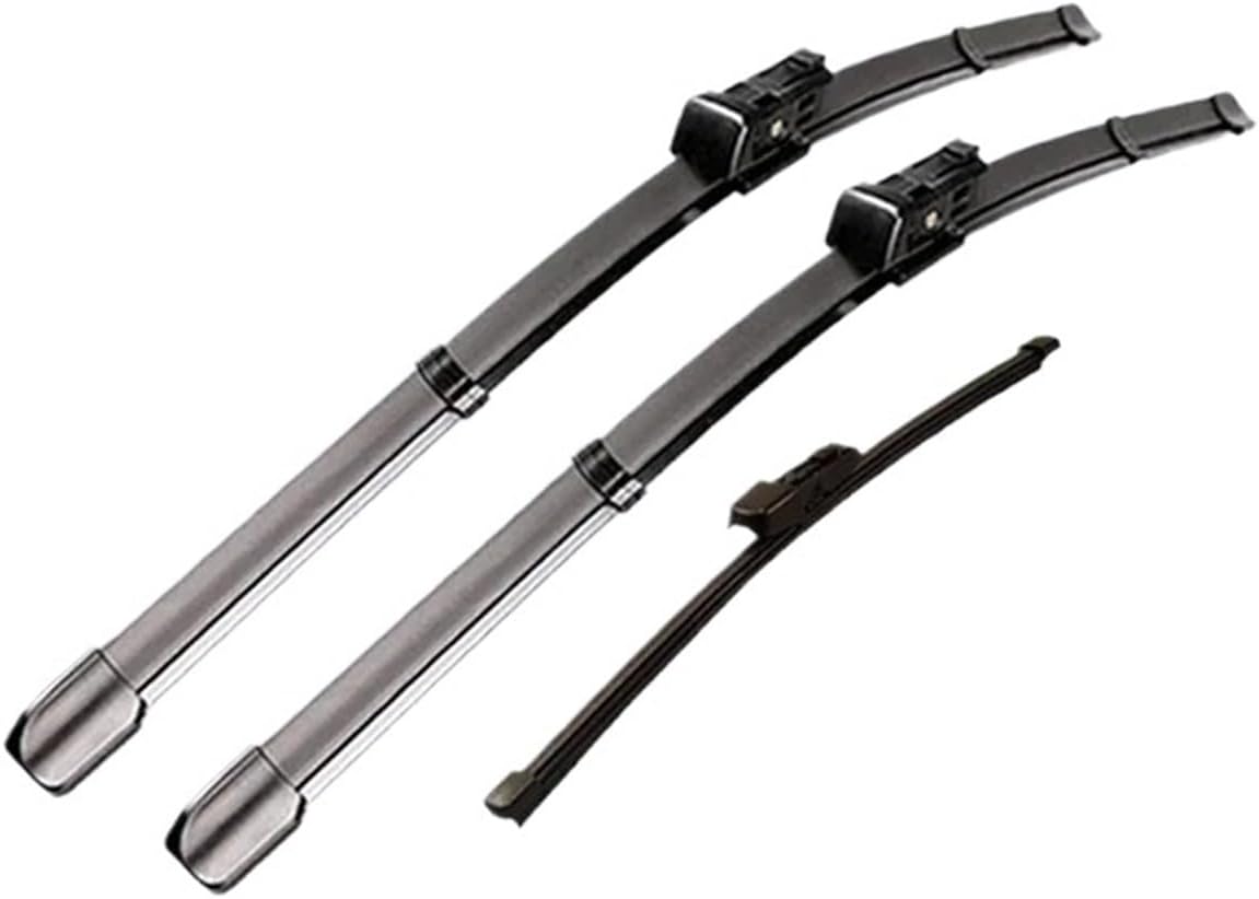 Fit For Seat Leon 3 MK3 5F 5F8 2012-2020 Car Front ＆ Rear Wiper Blades LHD RHD Windshield Windscreen Window Brushes Equipped Push Windshield wiper blades(LHD)