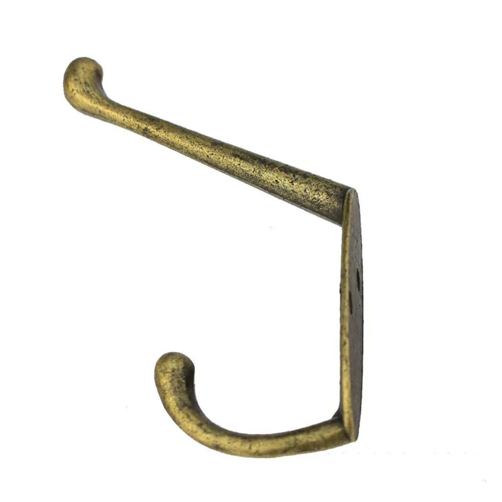 6 Unids/lote Hardware Gancho Antiguo Armario Gancho Colgante De Pared Aleación Gancho De Una Sola Capa Gancho De Bronce